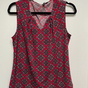 41 Hawthorn Red Navy Blue sleeveless top